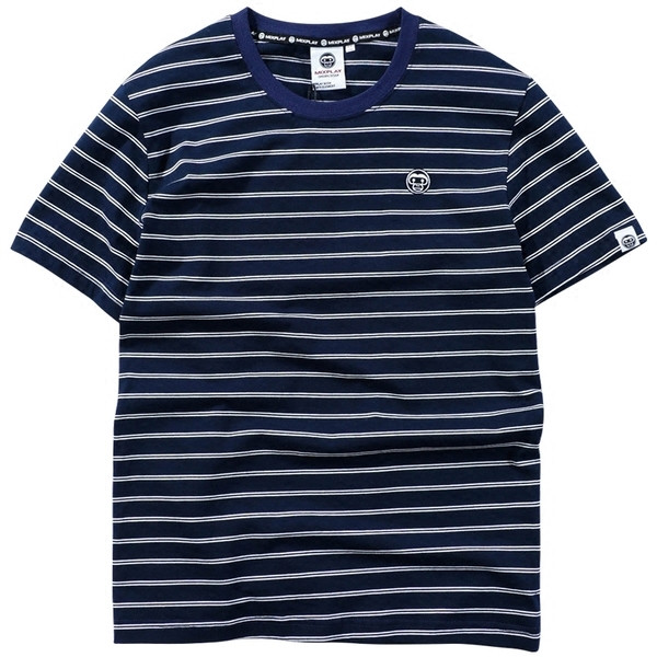 Bluză casual bărbătească în dungi cu mâneci scurte - 4 culori