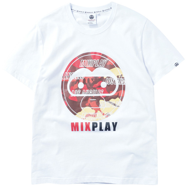 Ανδρική μπλούζα με κοντό μανίκι και άσπρο και μαύρο χρώμα