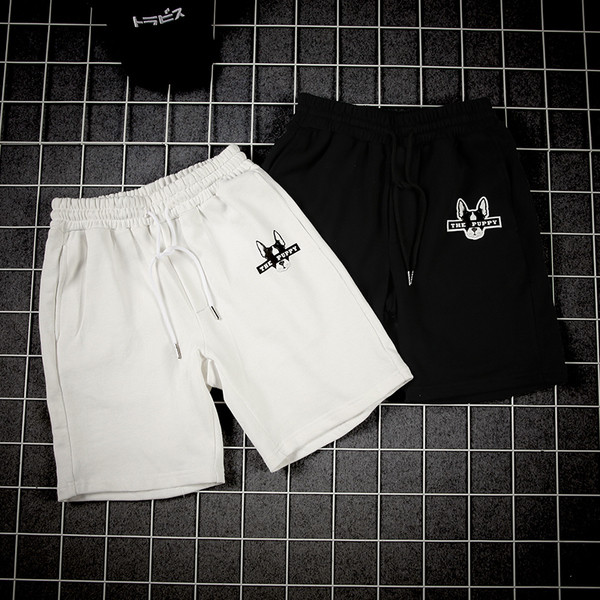 Alkalmi férfi rövidnadrág fehér és fekete megkötővel