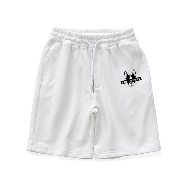 Alkalmi férfi rövidnadrág fehér és fekete megkötővel