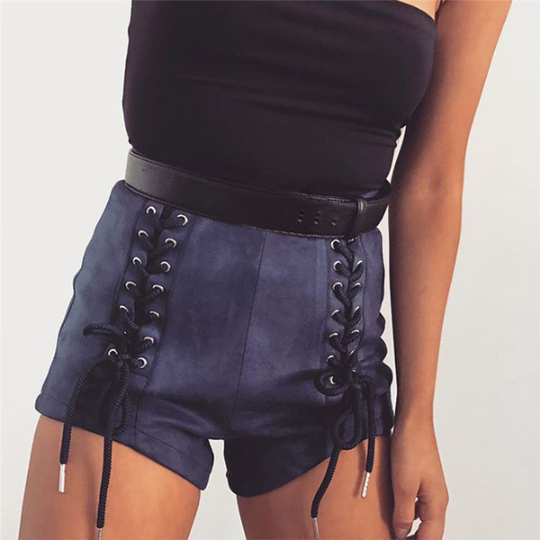 Női rövidnadrág magas derékkal, nyakkendővel, két színben