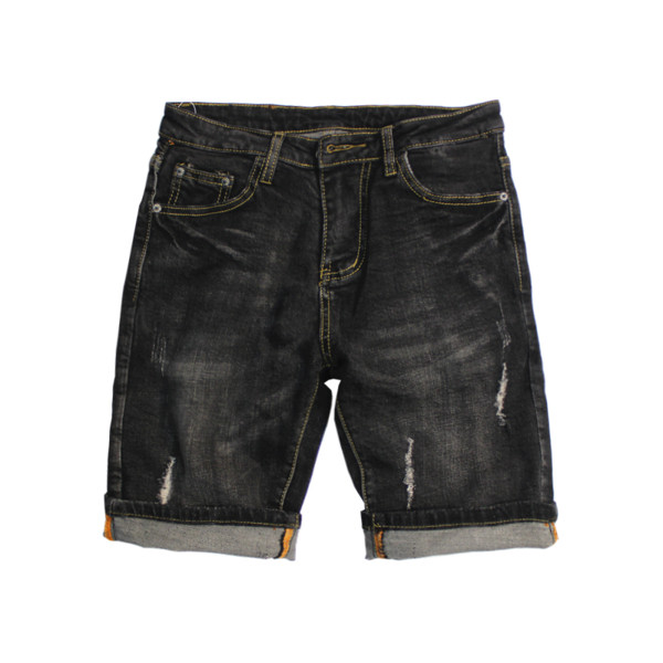 Rövid férfi farmer, sötét zsebekkel