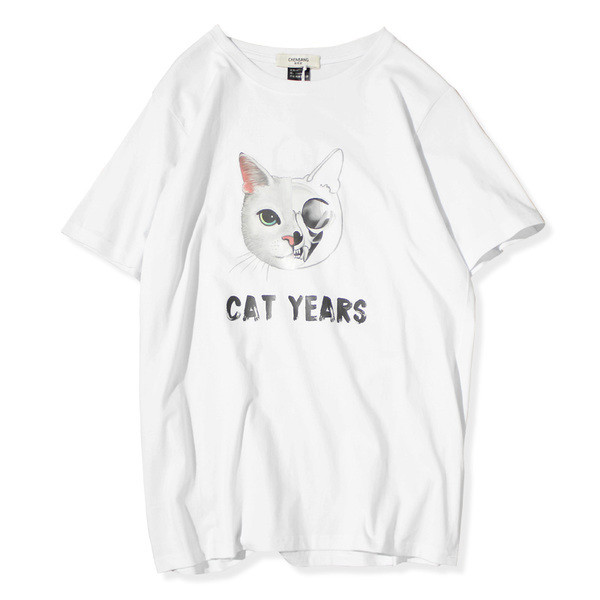 Rövid ujjú férfi póló nyomattal és felirattal három színben