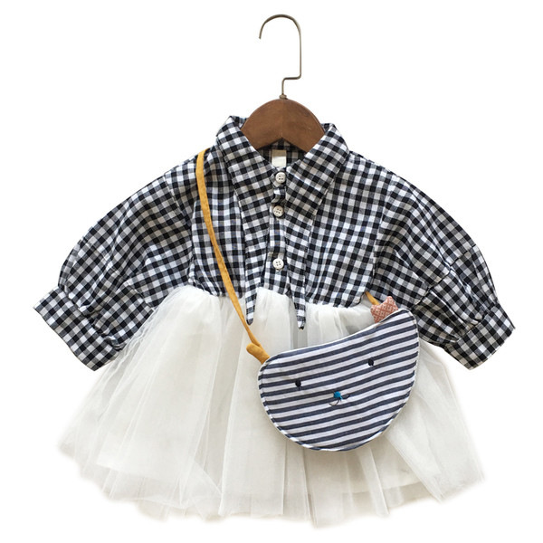 Gyermek kockás ruha lányoknak
