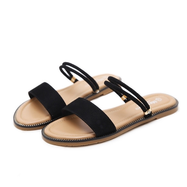 Egyszerű női alacsony szandál, mindennapi használatra alkalmas többféle színben, két modell