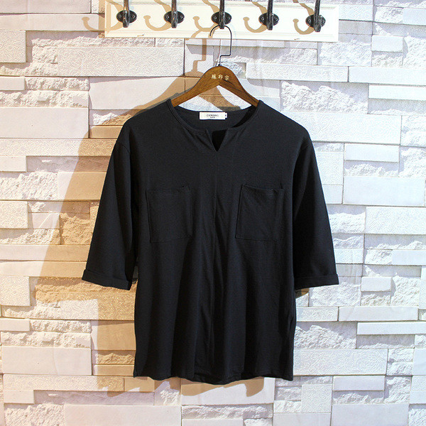 Lezser férfi nyári póló zsebekkel, három színben