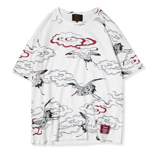 Ανδρικό T-shirt με κοντό μανίκι  σε δύο χρώματα με έγχρωμη εκτύπωση