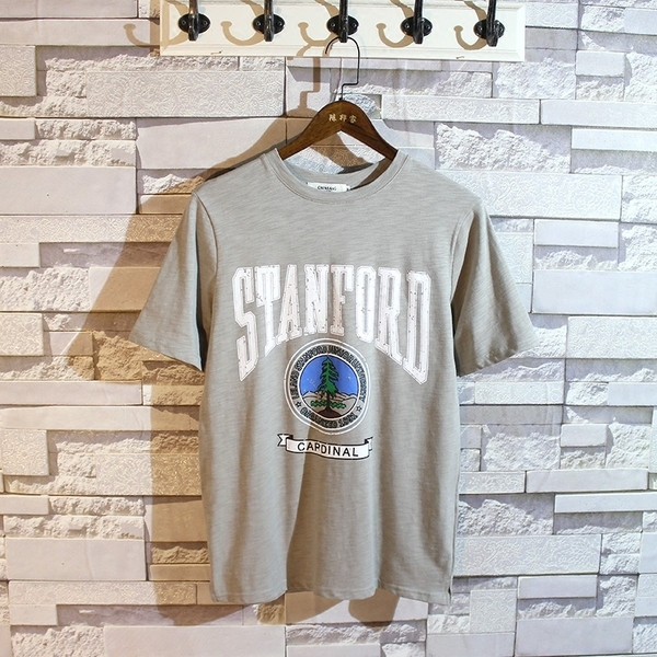 Nyári férfi póló nyomattal és felirattal, három színben