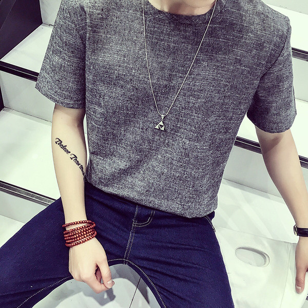 Ανδρική μπλούζα με κοντό μανίκι σε διάφορα χρώματα