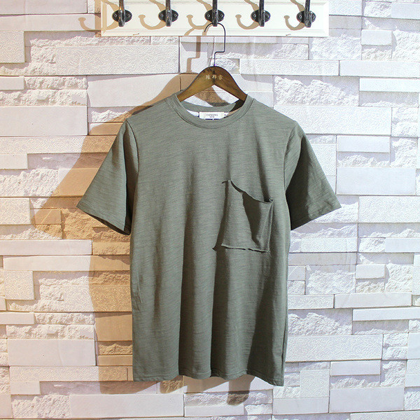 Καλοκαιρινή ανδρική μπλούζα  με τσέπη σε διάφορα χρώματα