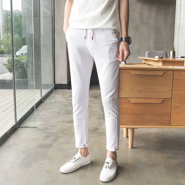 Sport - alkalmi férfi nadrág nyakkendővel több színben