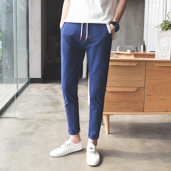 Sport - alkalmi férfi nadrág nyakkendővel több színben