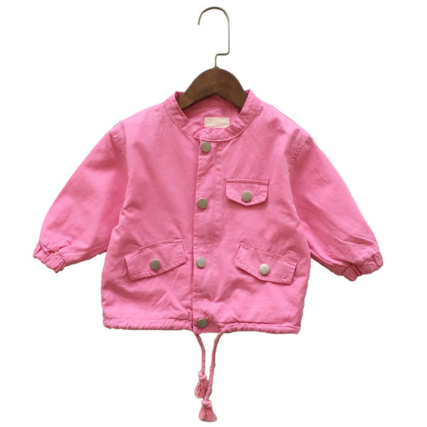 Παιδικό μπουφάν για κορίτσια άνοιξη-φθινόπωρο με ο-λαιμό