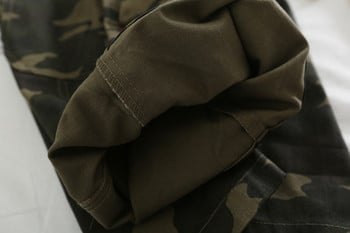 Camouflage ανδρικό κοντό παντελόνι με τσέπες και κορδόνια κατάλληλος για τη καθημερινή ζωή