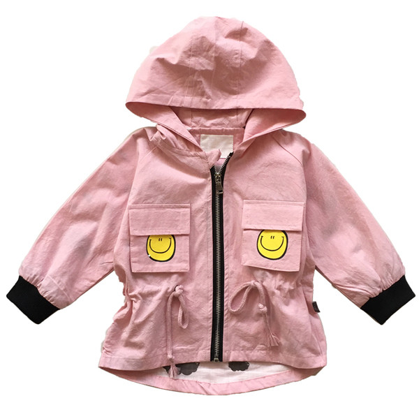 Παιδικό μπουφάν άνοιξης-φθινοπώρου για κορίτσια με κουκούλα 