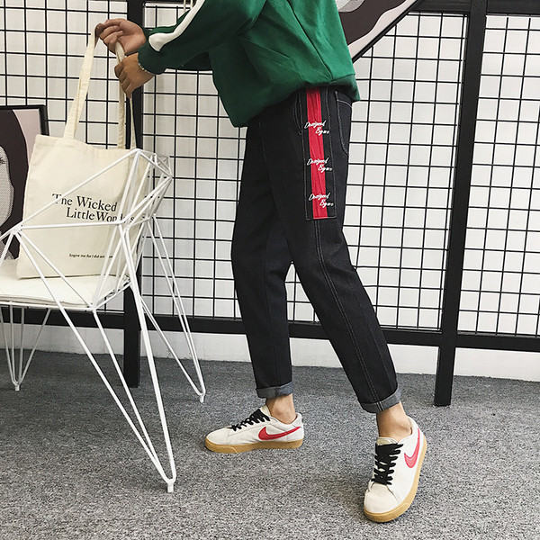 Lezser modern férfi farmer két színben