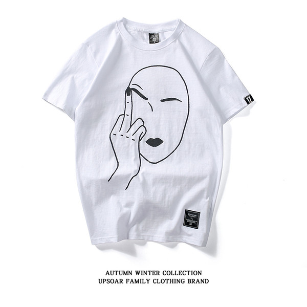 Modern alkalmi férfi póló érdekes felvitellel fehér és fekete színben