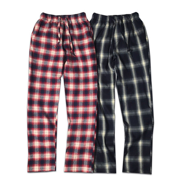 Modern férfi hosszú kockás nadrág, mindennapi használatra alkalmas két színben