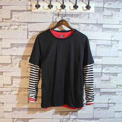 Férfi blúz hosszú ujjal és rövid ujjú utánzattal, több színben