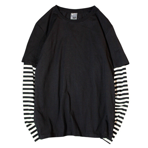 Férfi blúz hosszú ujjal és rövid ujjú utánzattal, több színben