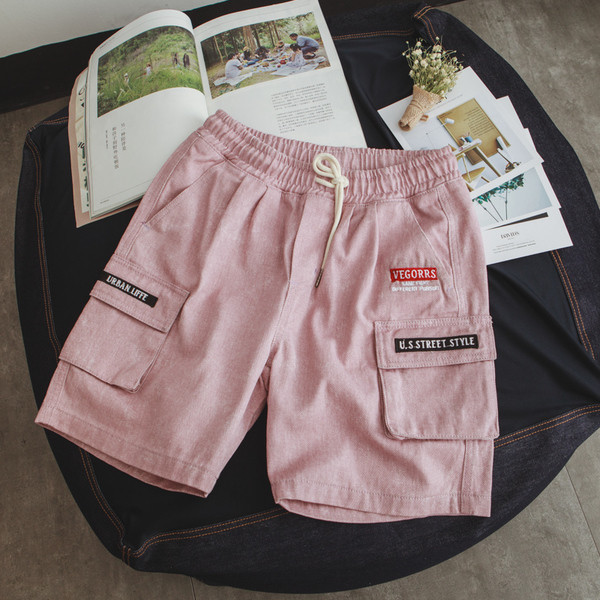 Férfi sport rövidnadrág fűzővel és kis oldalzsebekkel, három színben