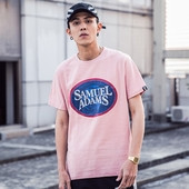 Alkalmi férfi blúz széles, rövid ujjú nyomattal - 4 színben