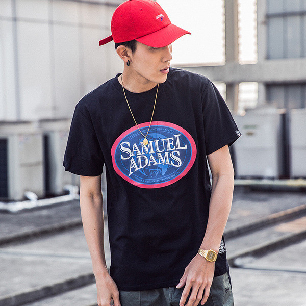 Alkalmi férfi blúz széles, rövid ujjú nyomattal - 4 színben