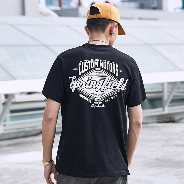 Alkalmi férfi blúz rövid ujjal, fehér és fekete mintával