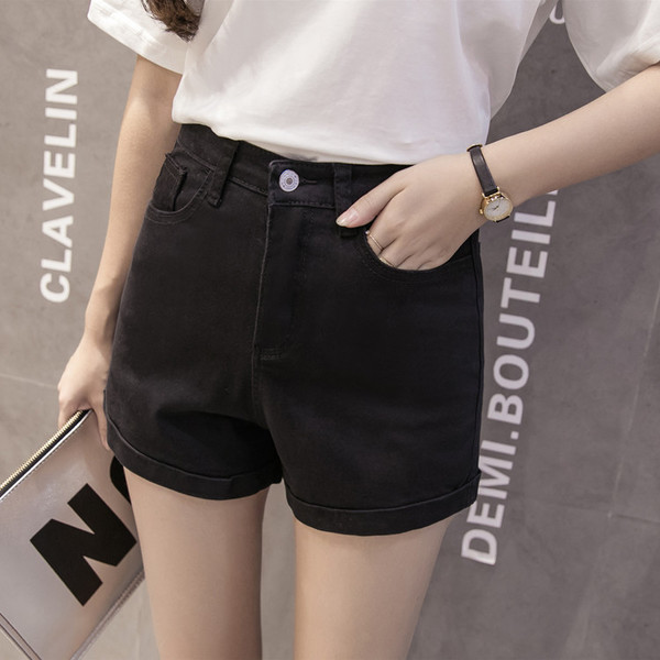 Lezser farmer rövidnadrág magas derékkal, különböző színekben