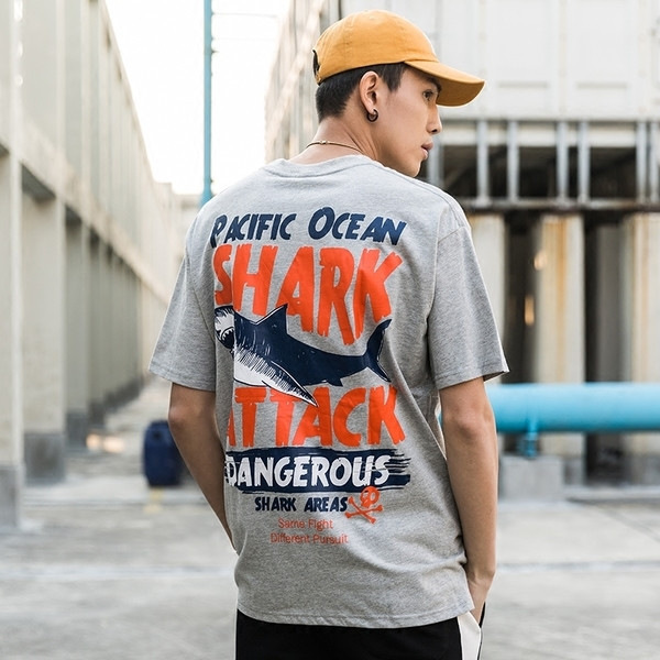 Alkalmi férfi blúz rövid ujjal, fehér, szürke és fekete mintával