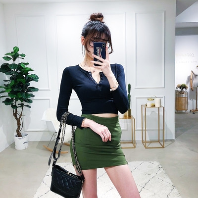 Γυναικεία casual μπλούζα με ρυθμιζόμενο V-neckline σε διάφορα χρώματα