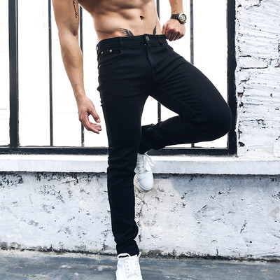 Férfi sima farmer modell Slim fekete és kék színben