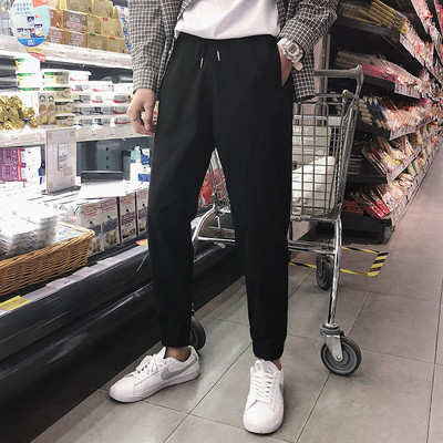 Ανδρικά αθλητικά παντελόνια σε δύο χρώματα με τσέπες και κορδόνια