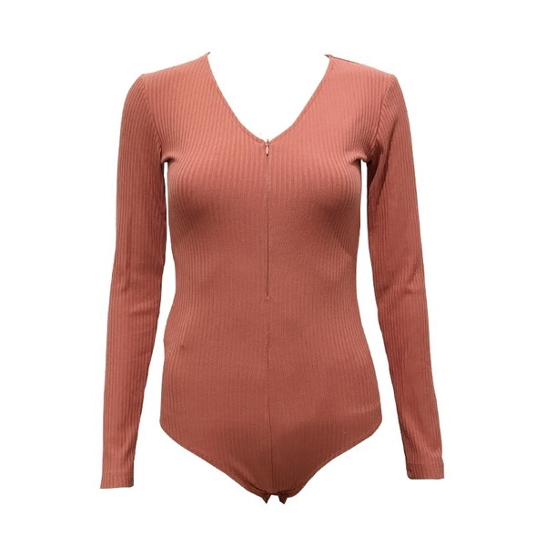 Sima női body, mindennapi használatra alkalmas V-nyakkal, két színben