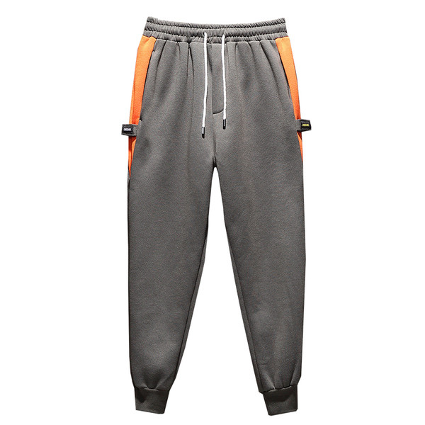 Férfi sportnadrág két színben, színes szalagokkal