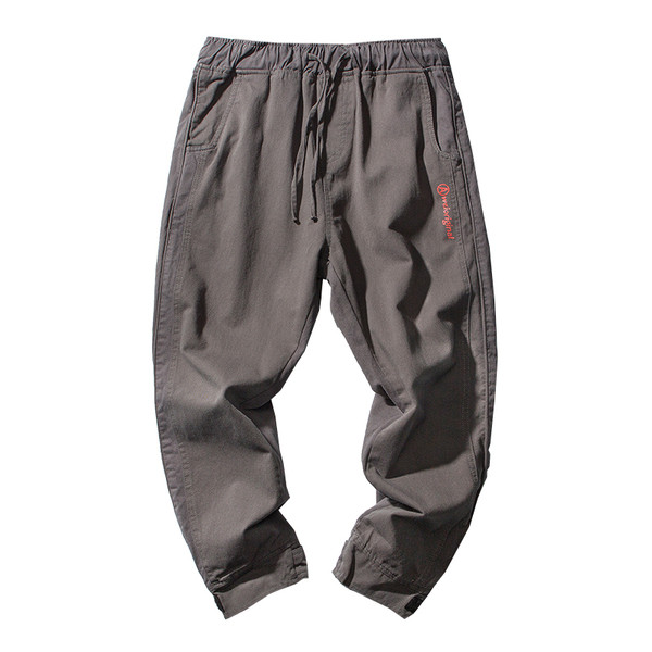 Sportos sima férfi nadrág három színben gumírozott derékkal