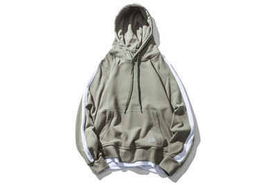 Ανδρικό φούτερ σε τρία χρώματα με κουκούλα και στρίφωμα