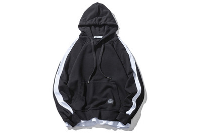 Ανδρικό φούτερ σε τρία χρώματα με κουκούλα και στρίφωμα