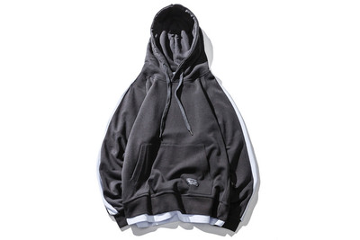 Ανδρικό φούτερ σε τρία χρώματα με κουκούλα και στρίφωμα