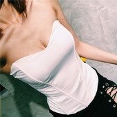 Stílusos női feszes mellszoba fehér és fekete színben