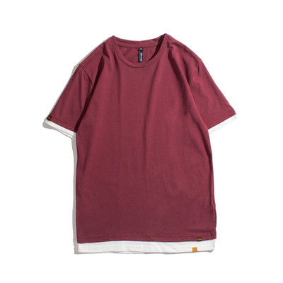 Ανδρικό μπλουζάκι με κολάρο σε σχήμα O σε διάφορα χρώματα