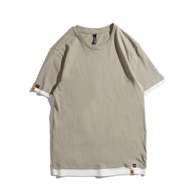 Ανδρικό μπλουζάκι με κολάρο σε σχήμα O σε διάφορα χρώματα