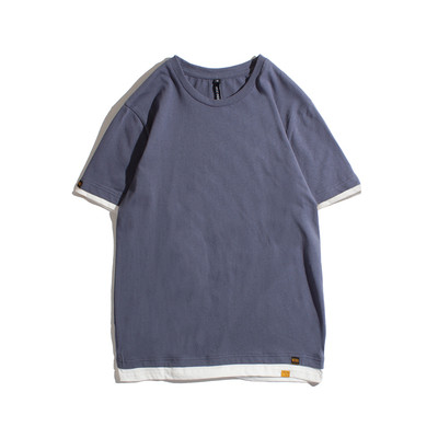 Ανδρικό μπλουζάκι με κολάρο σε σχήμα O σε διάφορα χρώματα