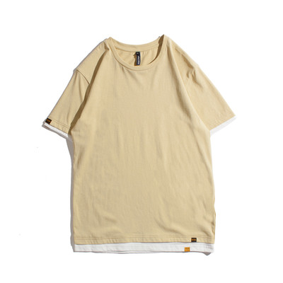 Ανδρικό μπλουζάκι με κολάρο σε σχήμα O σε διάφορα χρώματα