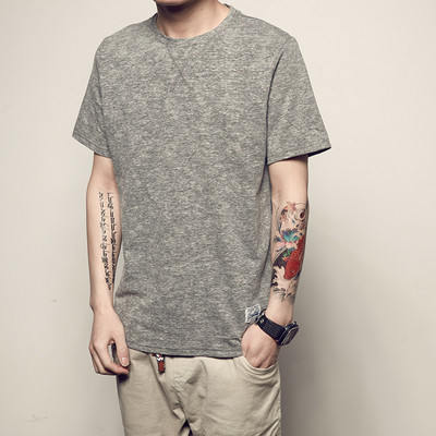 Κομψό ανικό μπλουζάκιμε  κοντό μανίκι και O-κολάρο σε διάφορα χρώματα