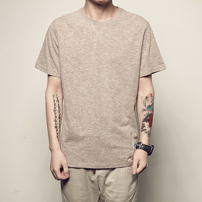 Κομψό ανικό μπλουζάκιμε  κοντό μανίκι και O-κολάρο σε διάφορα χρώματα