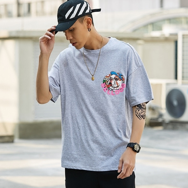 Alkalmi férfi blúz érdekes mintával, fehér, szürke és fekete színben