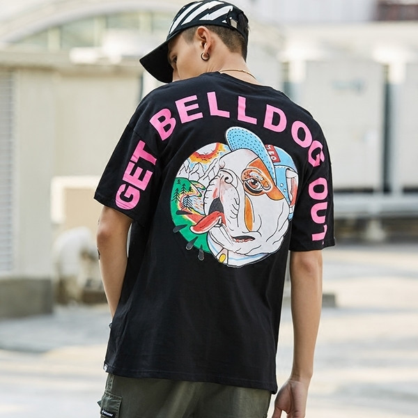 Alkalmi férfi blúz érdekes mintával, fehér, szürke és fekete színben