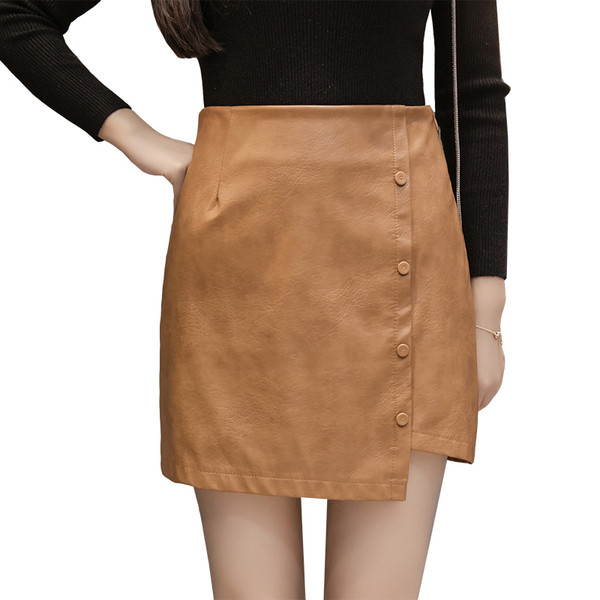 Κομψή γυναικεία ασύμμετρη φούστα σε διάφορα χρώματα