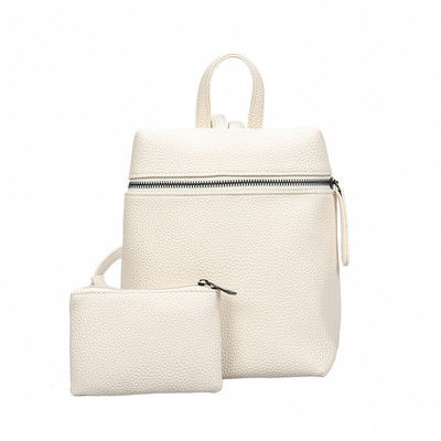 Μίνι γυναικέιο σακίδιο σε μαύρο, μπεζ γκρι με οικολογικό δέρμα